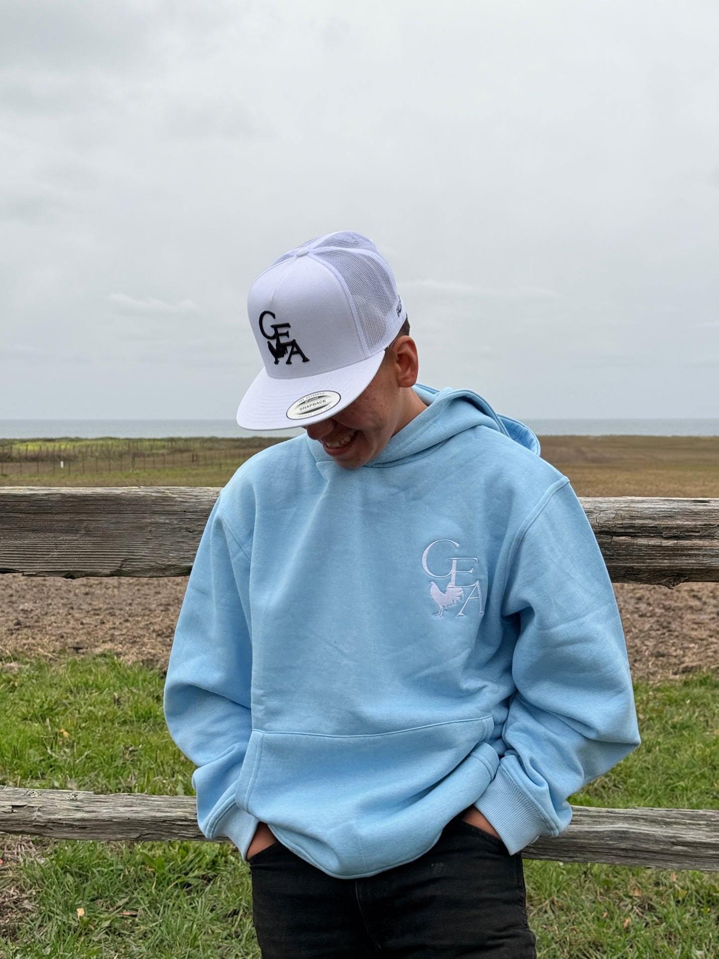 GEA hoodie baby blue